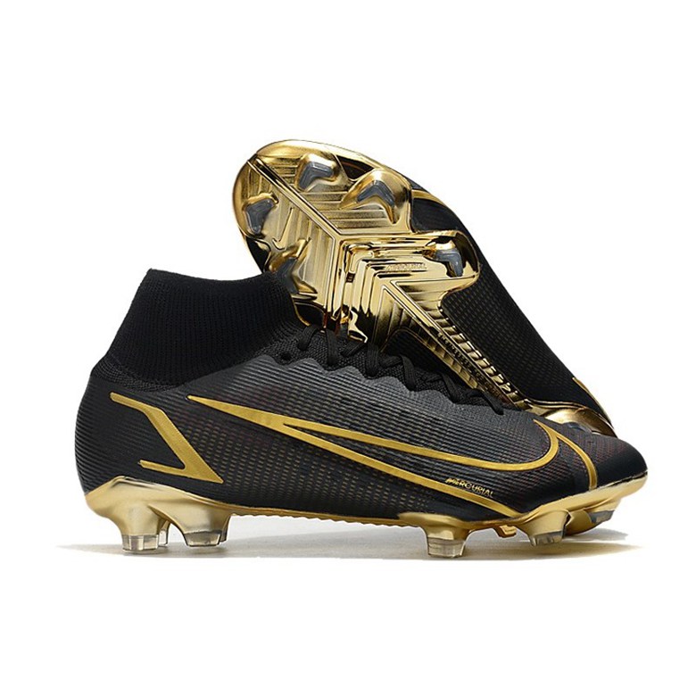 black and gold nike soccer boots